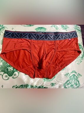 Krakatoa men's underwear Large Anti-Gravity briefs  Micro Modal red